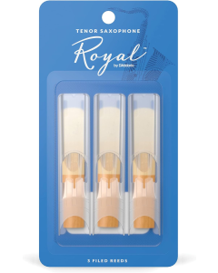 Royal By D'Addario Tenor Saxophone Reeds Strength 3.0 3 Pack