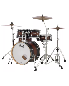 Pearl Decade Maple 20 Fusion 5 Piece Drum Kit in Satin Brown Burst