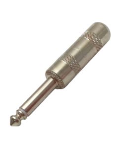 Switchcraft Mono Jack Plug in Nickel 6.3mm
