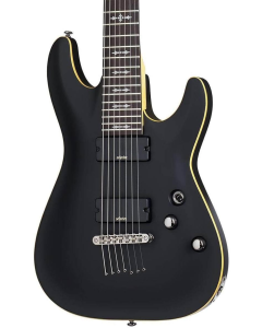 Schecter Demon-7 FR 7 String Electric Guitar in Satin Black