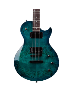 Schecter Solo-II Standard Electric Guitar in Ocean Blue Burst Burl