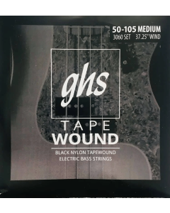 GHS 3060 Black Nylon Tapewound Bass Guitar String 50-105 Gauge