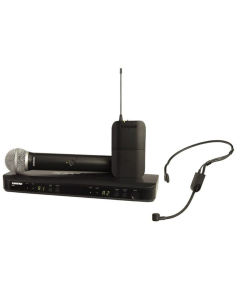 Shure Wireless Dual Mic System BLX1 Tx; PGA31 & BLX2PG58 Mic; BLX88 RX; Auto Setup 614-638MHz