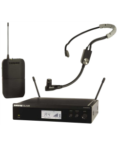 Shure Wireless 1/2R Headworn System BLX1 Tx; SM35 Mic; BLX4R Rx Auto Setup 614-638MHz