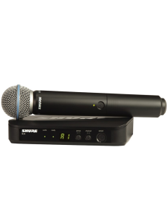 Shure Wireless Handheld System BLX2 Tx; BETA58 Mic; BLX4 Rx Auto Setup 614-638MHz