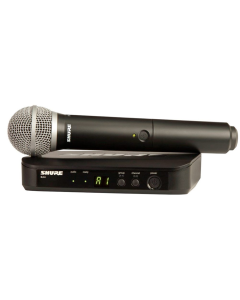 Shure Wireless Handheld System BLX2 Tx; PG58 Mic; BLX4 Rx Auto Setup 662-686MHz