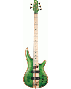 Ibanez SR5FMDX EGL Premium Electric Bass W/Bag in Emerald Green Low Gloss