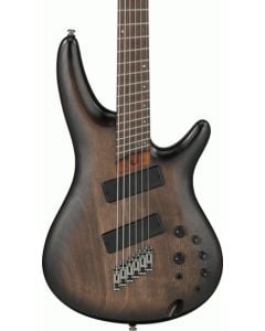 Ibanez SRC6MS 6-string Electric Bass Guitar in Black Stained Burst Low Gloss