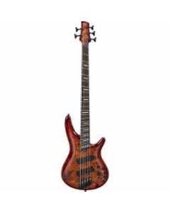 Ibanez SRMS805 BTT 5 String Multi Scale Bass Guitar - Brown Topaz Burst