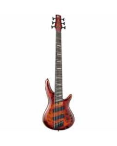 Ibanez SRMS806 BTT 6 String Multi Scale Bass Guitar - Brown Topaz Burst
