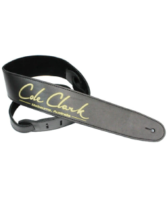 Cole Clark Leather Guitar Strap in Black