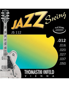 Thomastik Jazz Swing Flatwound Set Medium Light Electric Guitar Strings 12-50 Gauge