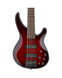 Yamaha TRBX605FM Electric Bass Guitar 5 String in Dark Red Burst