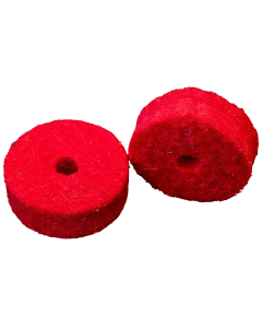 Tuner Fish Cymbal Felts 10 Pack in Red