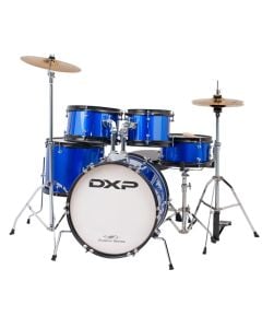 DXP Junior Plus 5-Piece Drum Outfit in Metallic Blue