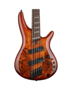 Ibanez SRMS805 Multi Scale Bass Guitar 5 String in Brown Topaz Burst