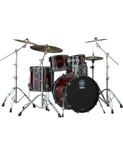 Yamaha Live Custom Hybrid Oak 5 Piece Drum Kit in Uzu Magma Sunburst