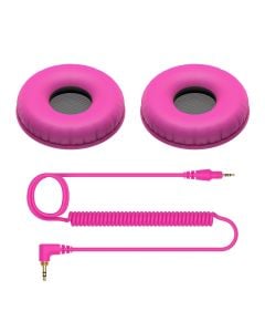 Pioneer DJ Coiled Cable And Ear Pads in Pink