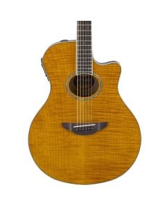 Yamaha APX600FM Thinline Acoustic Electric Guitar in Flamed Maple Amber