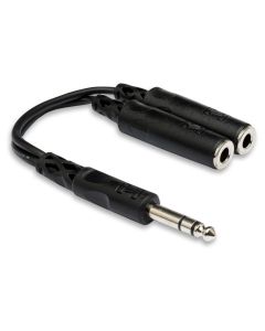 Hosa YPP-118 1/4" TRS to Dual 1/4" TRSF Y Cable (YPP118)