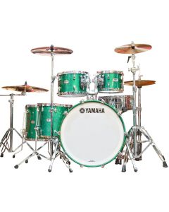 Yamaha Absolute Hybrid Maple 5 Piece Drum Kit in Jade Green Sparkle